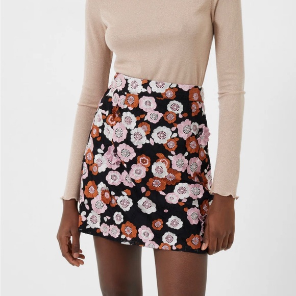 French Connection floral mini skirt, NWT - Picture 3 of 7